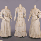 HAND EMBROIDERED DAY ENSEMBLE &amp; DRESSES, 1905-1908