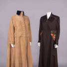 SUEDE COAT &amp; WOOL DAY DRESS, c. 1914 -1915