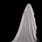 TAPE LACE WEDDING VEIL, EARLY 20TH C