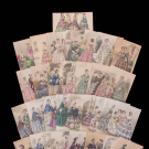 THIRTY EIGHT FASHION PLATES, PARIS, 1850-1854