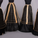FOUR CAGE CRINOLINES, 1870-1880s