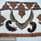 BEADED APPLIQUES &amp; COLLAR, 1890-1910