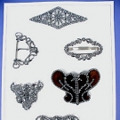 4 CUT STEEL BUCKLES &amp; 2 CLASPS, 19TH C.