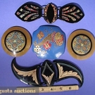 2 PLASTIC CUMMERBUNDS, 1920S-30S
