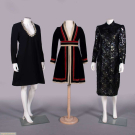 THREE DESIGNER COCKTAIL OR EVENING DRESSES, USA, 1960-1980s