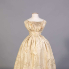 DAMASK EVENING GOWN, 1830s
