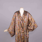 LAME’ &amp;  PRINTED SILK EVENING COAT, c. 1920