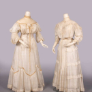 TWO CHINA SILK AFTERNOON DRESSES, 1902-1904
