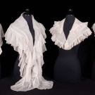 FOUR COTTON FICHUS, 1820-1840s