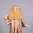 LAME’ &amp; SILK EVENING COAT, c. 1927