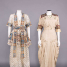 TWO SILK OR COTTON DAY DRESSES, VIRGINIA, 1914-1915