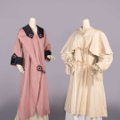 TWO WOOL DAY OR HOUSE COATS, c. 1898 &amp; c. 1914
