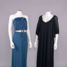 TWO HOLLY’S HARP SILK JERSEY ENSEMBLES, USA, 1970s