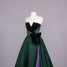 GEOFFREY BEENE SILK &amp; VELVET BALL GOWN, USA, FALL 1984