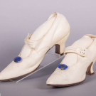 WIENER WERKSTÄTTE PUMPS WITH KOLOMAN MOSER BUCKLE, VIENNA, 1910s