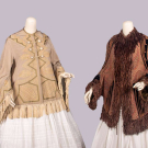 ONE SOUTACHE EMBELLISHED PALETOT &amp; ONE PAISLEY DOLMAN, c. 1865 &amp; LATE 1870s