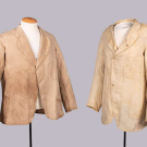 TWO PINA FIBER OR LINEN SUMMER COATS, 1860s