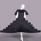 ISSEY MIYAKE STAIRCASE DRESS, JAPAN, c. 2003