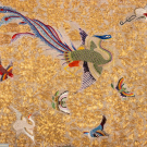 IMPRESSIVE COUCHED WORK &amp; EMBROIDERED PANEL, CHINA, LATE 19TH C