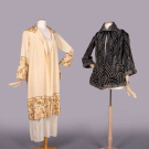 EMBROIDERED SILK SUMMER COAT &amp; WOOL JACKET, USA, 1920-1930s
