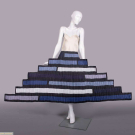 ISSEY MIYAKE STAIRCASE SKIRT, JAPAN, c. 2003