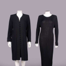 TWO YSL WOOL OR RIBBED KNIT DRESSES, PARIS, 1980-1990s