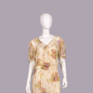 PRINTED CHIFFON GARDEN PARTY DRESS, 1930s