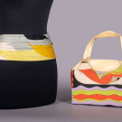 PUCCI PURSE &amp; CUMMERBUND BELT, 1960-1970s