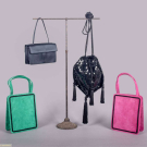 FOUR DESIGNER HANDBAGS, USA &amp; PARIS, 1980s