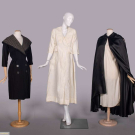 TWO COAT OR OVERDRESES &amp; ONE SATIN CAPE, 1910-1950