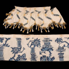 TWO LINEN BED VALANCES, FRANCE &amp; AMERICA, 1725-1800