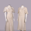TWO ORGANDY OR CREPE AFTERNOON DRESSES, c. 1930-1935