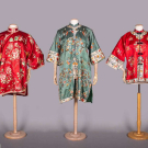 THREE EMBROIDERED EXPORT ROBES, CHINA, 1930-1960s
