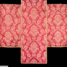 TWO MATCHING DAMASK CHURCH HANGINGS, EUROPE, c. 1750
