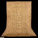 HEAVILY EMBROIDERED TABLE COVER, PORTUGAL, c. 1700