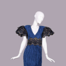 MARY MCFADDEN FORTUNY-PLEATED EVENING DRESS, USA, 1980S