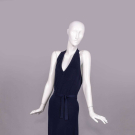 HALSTON CASHMERE HALTER GOWN, USA, 1972-1973