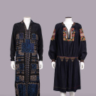 TWO EMBROIDERED SILK DAY DRESSES, C. 1924 - 1927