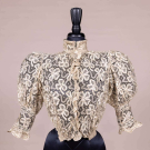 ECRU RIBBONWORK LACE BODICE, 1890s