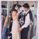 HALSTON SILK JERSEY EVENING GOWN, USA, 1972