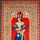FIGURAL RESCHT WALL HANGING, PERSIA, 19TH C