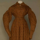 CALICO DAY DRESS, c. 1838