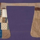 PAIR PIECED DRESS POCKETS, 1820-1830s