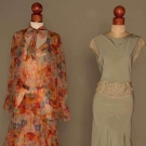 TWO LONG SUMMER GOWNS, 1930s