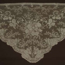 CREAM VALENCIENNES LACE SHAWL, MID 19TH C