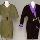 TWO THIERRY MUGLER DAY DRESSES, 1980s