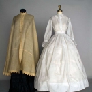 TWO WHITE DAY GARMENTS, 1850-1860
