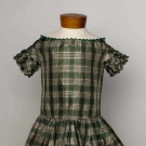 BOY'S SILK PLAID DRESS, 1840-1850s