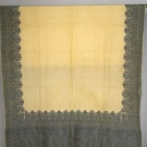 WHITE &amp; BLUE WOVEN PAISLEY, 19TH C