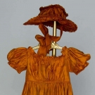 CHILD'S SILK DRESS &amp; HAT, 1825-1830